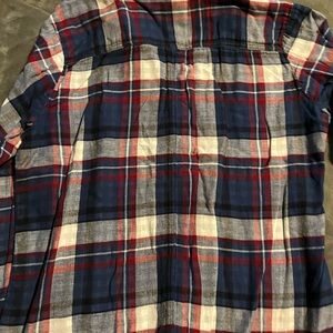 Women’s Blue and Red Plaid Shirt